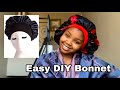 DIY cheap & Easy Protective hair Bonnet | #SouthAfrican YouTuber