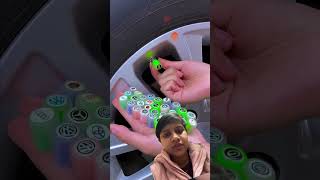 Glowing gadget for car tyre #automobile #diy #goodthing #mirrorlink #autoaccessories #alumiduty