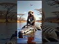 🐒🐊 बंदर की दोस्ती और मगरमच्छ का धोखा 😢 | Heart Touching Story #shorts #trending #shortsfeed #