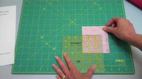 ROTARY CUTTING -- Squares (Rectangles) (#1 of 1 video) - LearnHowToQuilt.com BEGINNER BASICS