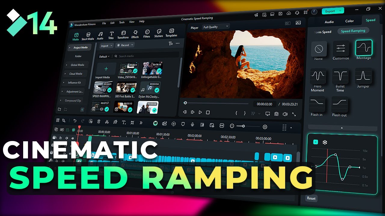 How to Create Cinematic Speed Ramping in Filmora 14: Complete Tutorial ...