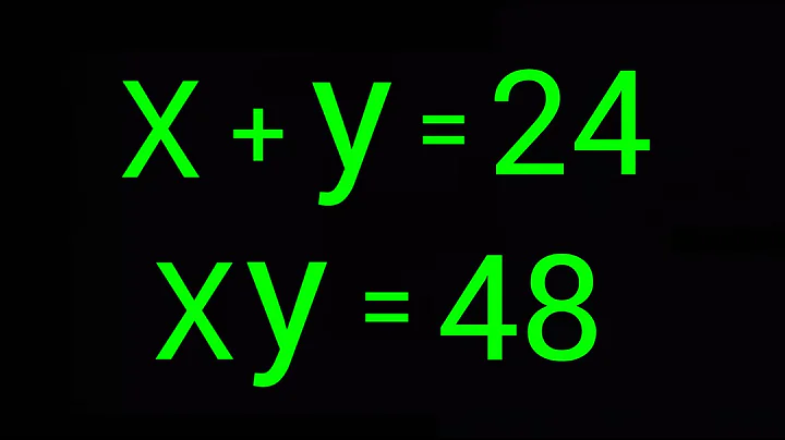 Germany | Can you solve this ? | Maths Olympiad  (x,y) = ?
