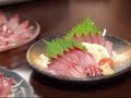 ハマチの刺身、しゃぶしゃぶ、三枚おろし