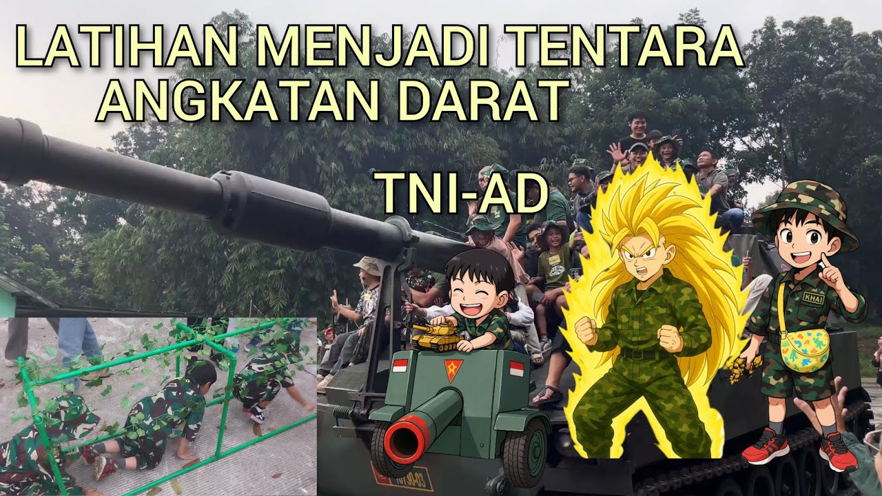 Latihan menjadi Tentara Angkatan Darat (TNI-AD), Naik Tank yang besar
