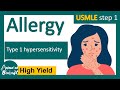 Type 1 Hypersensitivity | Allergy | USMLE-Step1 revision playlist | Immunology