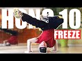 Apprendre le breakdance  hong 10 freeze halo freeze