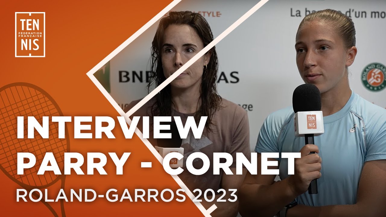 Interview de D. Parry et A. Cornet après le 2ème Tour du Double Dames | Roland-Garros 2023 | FFT