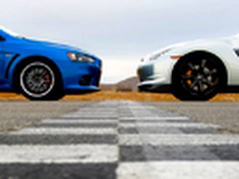 Lancer evolution vs nissan gtr #2