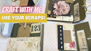Craft With Me - Viewer Requested / Mini Flip Book / Use Your Scraps / Journal Ideas / DIY Part 1