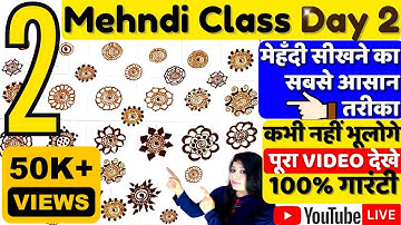 Mehndi Class 2 | Mehndi Course class 2 | Mehndi Kaise Sikhe How to learn Mehndi Class for Beginners