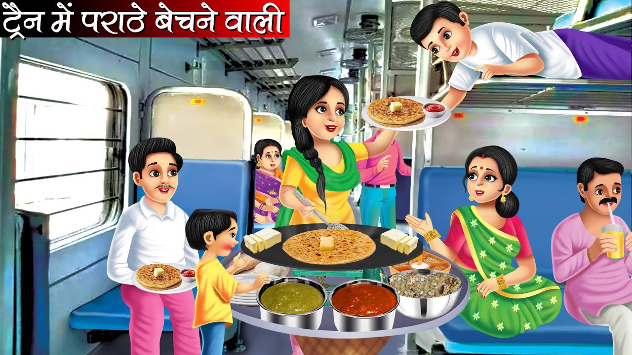 ट्रैन में पराठे बेचने वाली | Train Me Parathe Bechane Wali | Hindi Kahani | Moral Stories | Bedtime