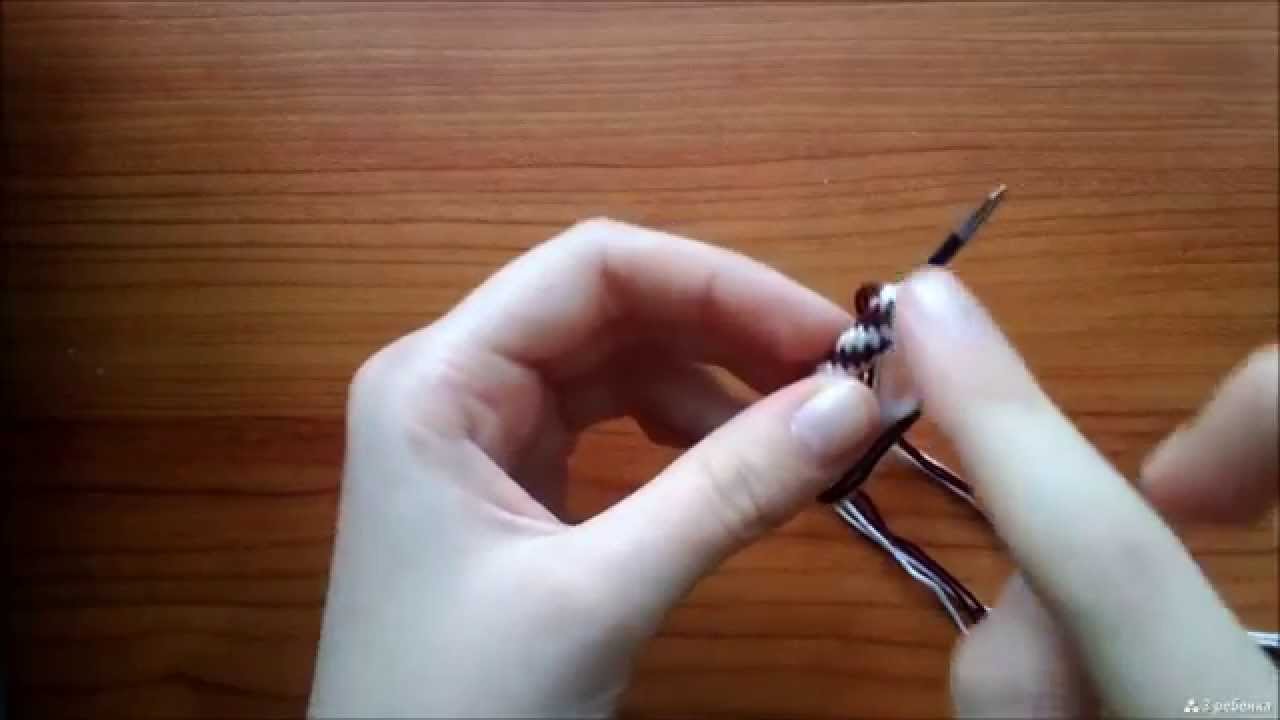Как оплести ручку нитками мулине - YouTube