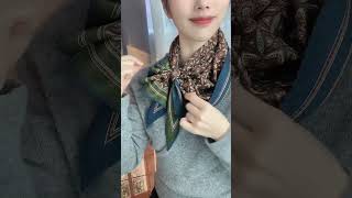 Level Up Your Winter Look with This Chic Scarf Hack! ScarfStyling #ChicFashion #ScarfTutorial