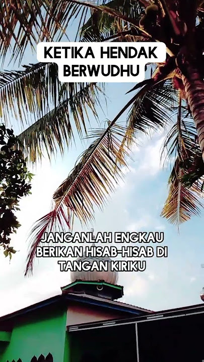 Ketika hendak berwudhu #shorts #religi #videoislami