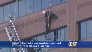 Emergency Crews In Dallas Rescue 2 High-Rise Window Washers