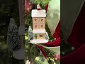 Raz 6" Set of 3 Snowflake Lane Houses Glass Christmas Ornament 4652920