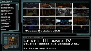 Doom 3 Tested V8 Mod Walkthrough Level 3 and 4 - Demonic Hordes and Staging Area