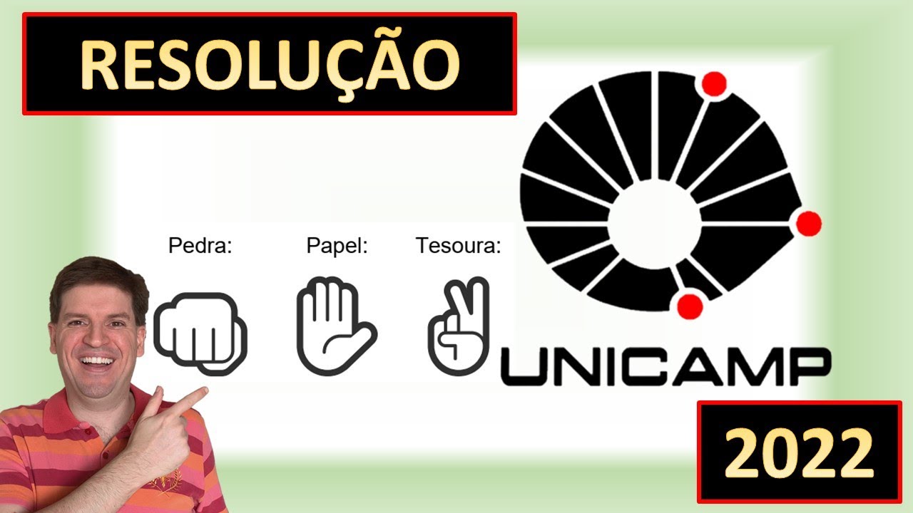 Unicamp 2022 - Pedra-papel-tesoura, também chamado jankenpon ou jokempô, é  um 