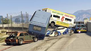 This VERY Tight Track Causes Carnage! - GTA FiveM Random Racing