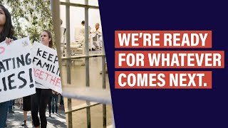 WE'RE READY FOR WHATEVER COMES NEXT