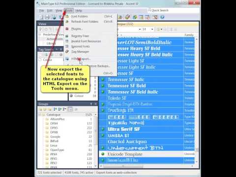MainType 6 0 Creating Font Catalogues