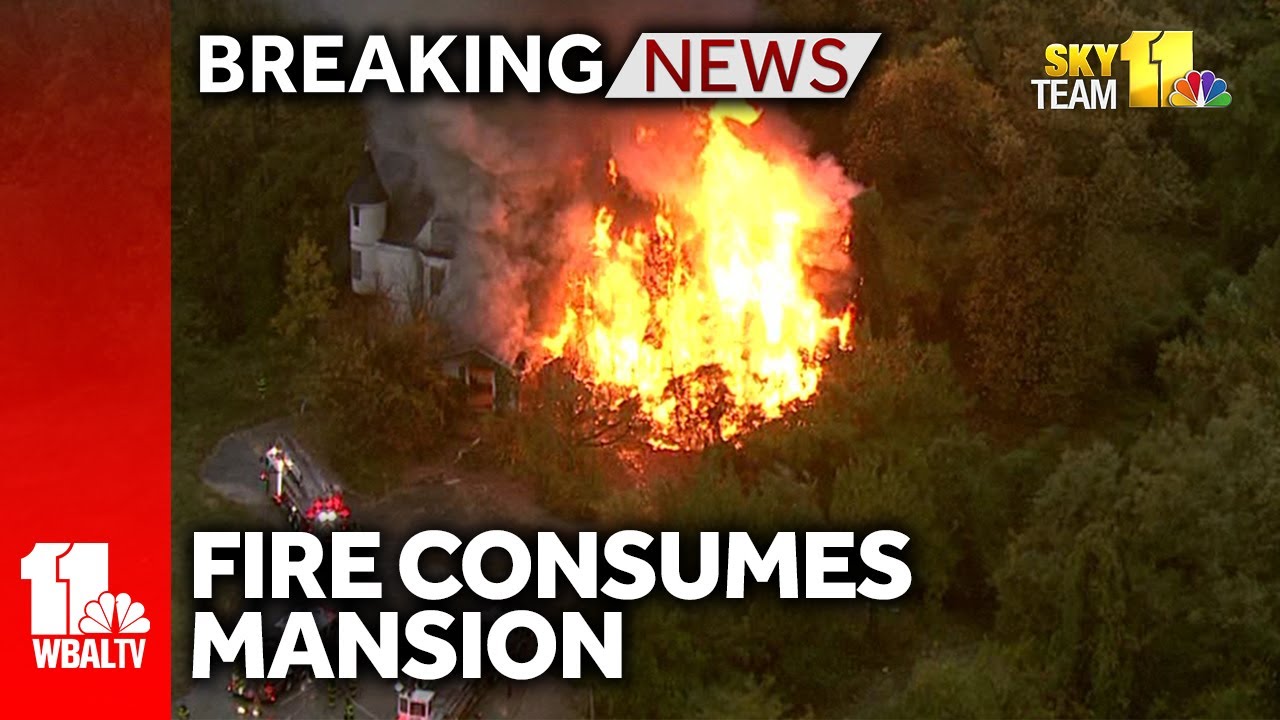 Breaking: Fire destroys abandoned mansion