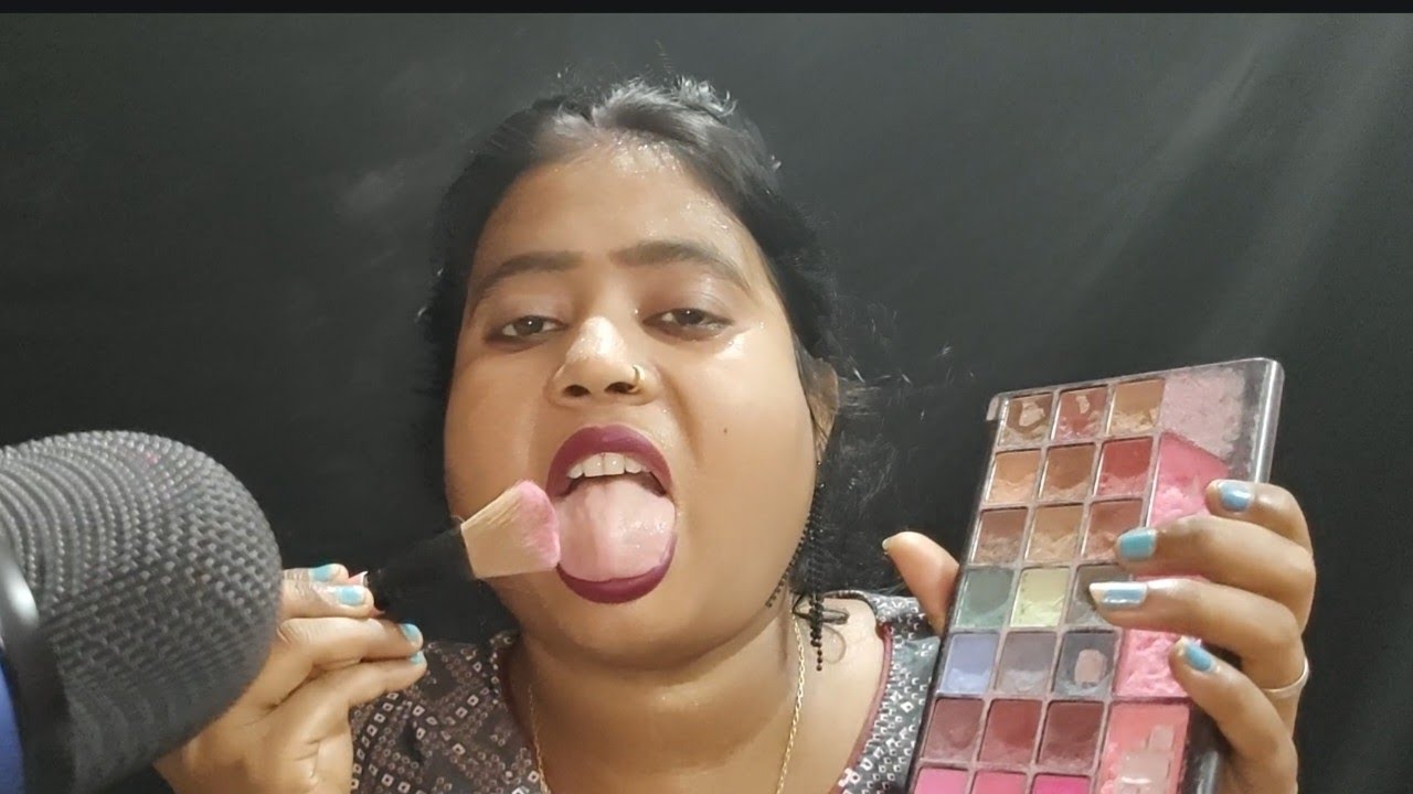 ASMR ✨ Spit Painting you with Makeup (INTENSE Mouth sound and Personal Attention)