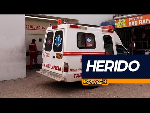 Un hombre fue herido en el rostro