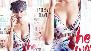 Hot Nargis Fakhri Shows Her Cleavage for A Magazine - April 2015
