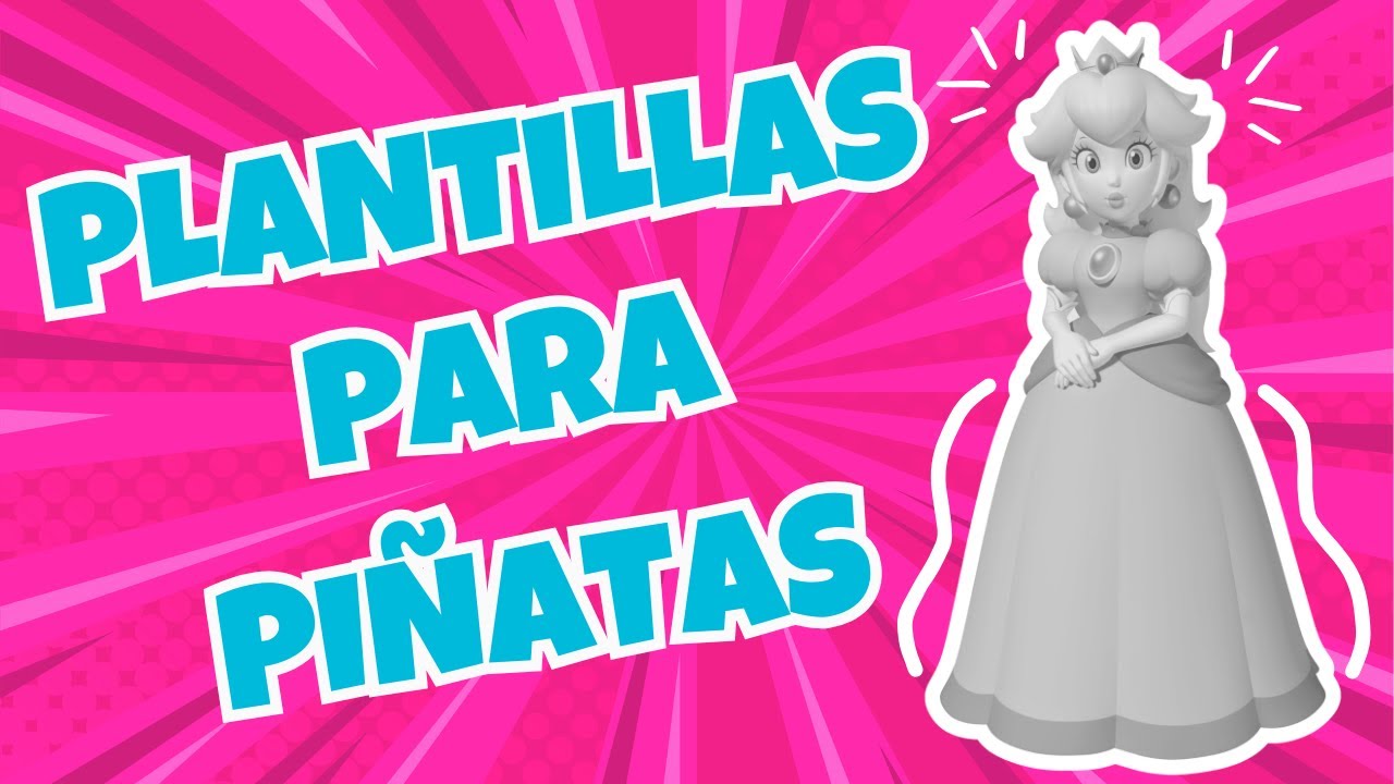 CÓMO HACER PLANTILLAS PARA PIÑATAS |  PIÑATAS DE TAMBOR | PIÑATA 2D