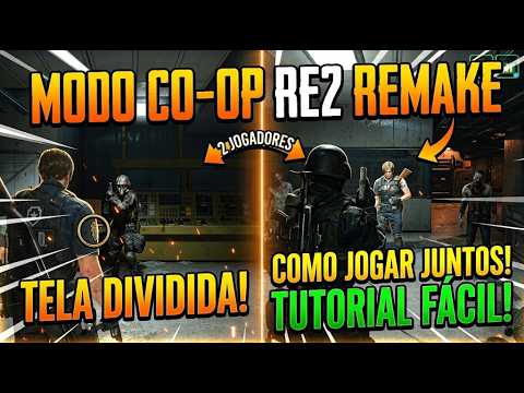 COMO JOGAR RESIDENT EVIL 2 REMAKE CO-OP TELA DIVIDIDA! (Passo a Passo Fácil)