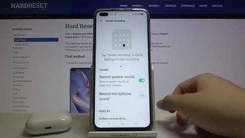 How to Change Sound Settings in Screen Recorder on OPPO Reno4 Z 5G – Screen Recorder Settings