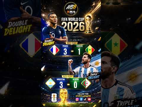 Mbappé & Messi STEAL the Show! | FRA 3-1 SEN | ARG 3-0 ALG | #FIFAWorldCup2026 #Messi #Mbappe