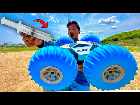 RC Fastest Pneumatic wheels Car with Air Pump Unboxing & Testing - Chatpat toy tv