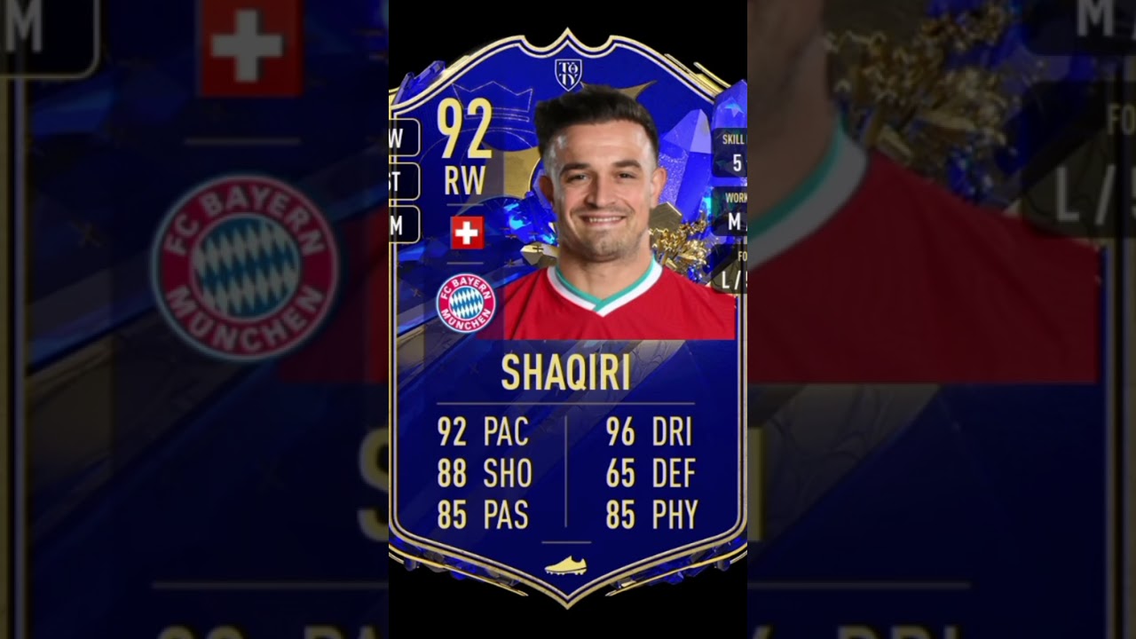 If Shaqiri had a TOTY Card