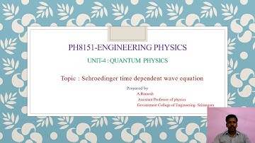 PH8151-Engineering Physics|Unit-IV:Quantum Physics