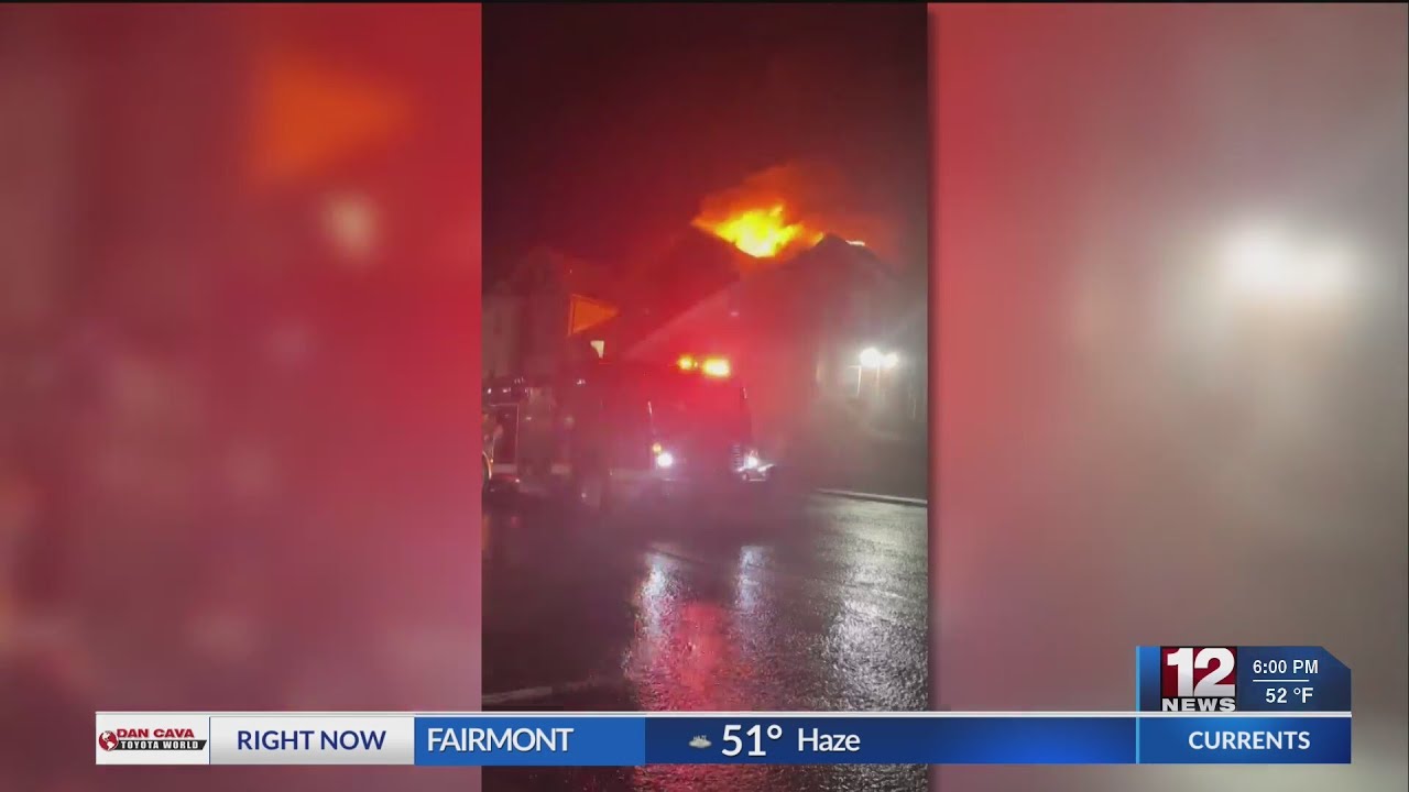 Morgantown apartments destroyed in fire - YouTube