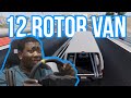 HOW FAST CAN WE MAKE THIS 12 ROTOR CANDY VAN GO? | BEAM.NG BUILDS