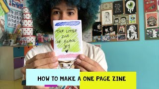 How to make a one page zine