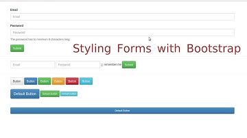 Bootstrap 3 Lesson - 3 Forms