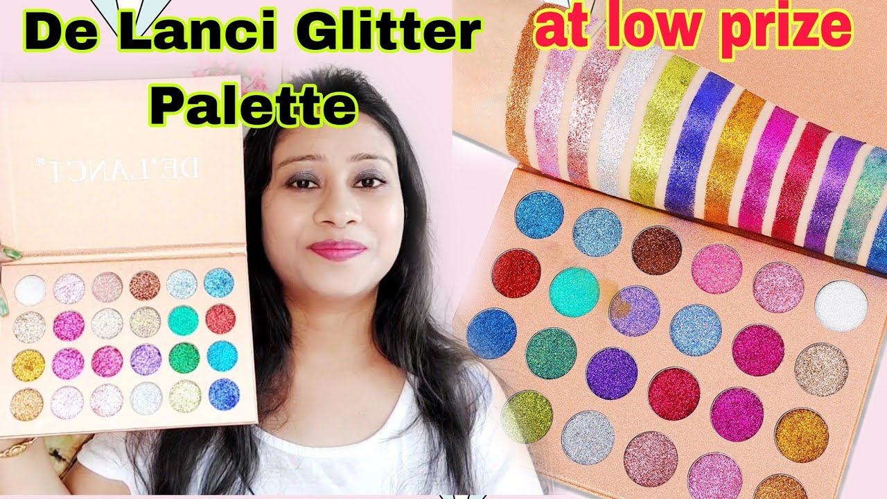 Professional De Lanci Glitter Eyeshadow Palette review at low price