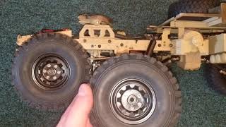 HG P802 Military Truck suspension modification and detailing, actual walk through.