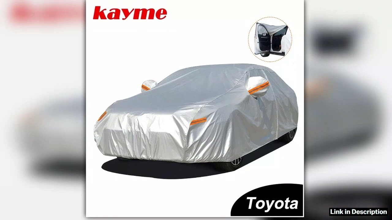 Kayme Waterproof Full Car Cover Sun Protection For Toyota Corolla Avensis Rav4 Auris Yaris Camry
