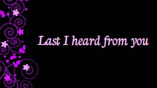 P!nk ~ Last To Know Lyrics