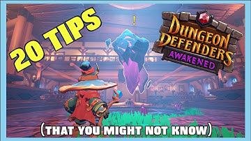 20 Things I Wish I Knew When I Started Playing Dungeon Defenders: Awakened - Tips and Tricks!