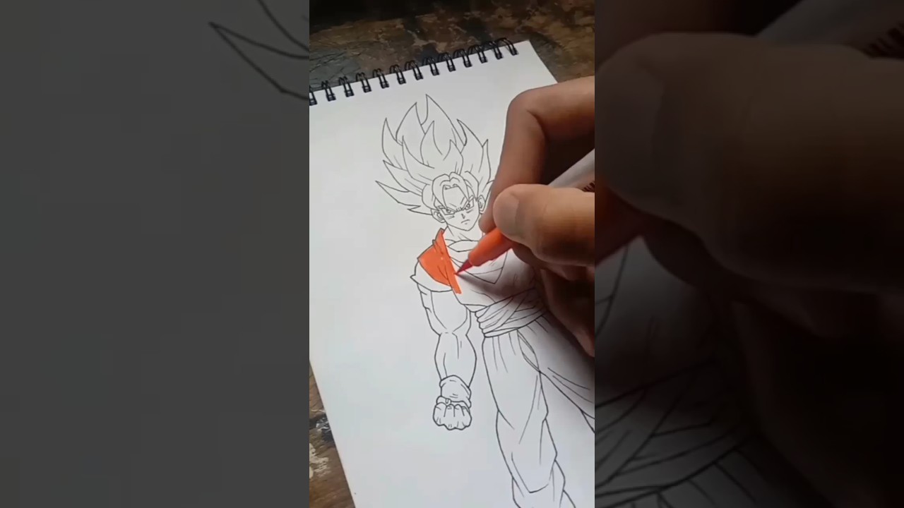 How to Draw SSJ Goku😀 Part - 2 