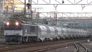 JR貨物 広島更新色EF64-1046 白ホキ牽引 (5767レ) 熱田駅にて