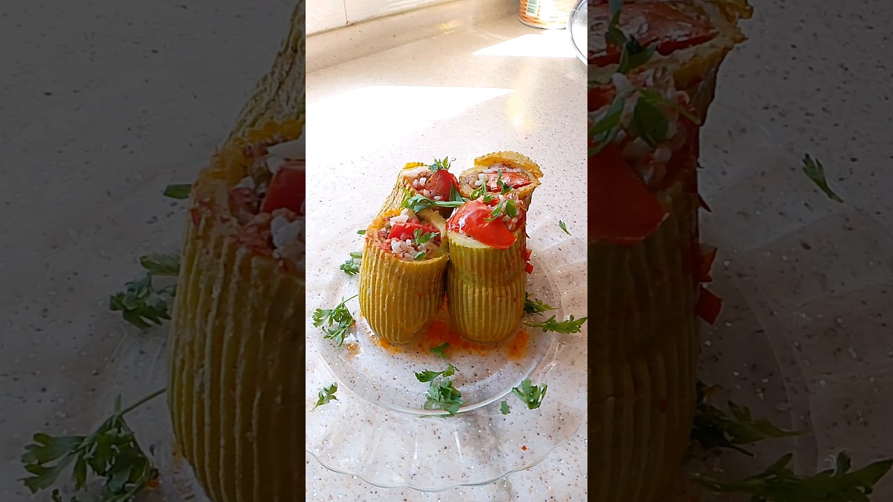 MİSAFİR GELİNCE YAPILABİLECEK EFSANE KABAK DOLMASI TARİFİ????????#keşfet #kabakdolması #dolmatarifi #beğen