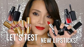 Lip-Swatching New Lipstick Releases! Dior, YSL, Shu Uemura