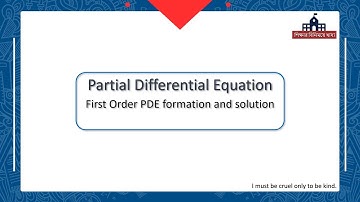 Partial Differential Equation Lecture-01